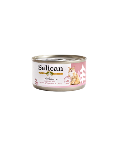 Salican 三文魚 蔬菜(肉汁)貓罐頭