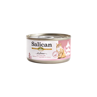 Salican 三文魚 蔬菜(肉汁)貓罐頭 Salican 三文魚 蔬菜(肉汁)貓罐頭