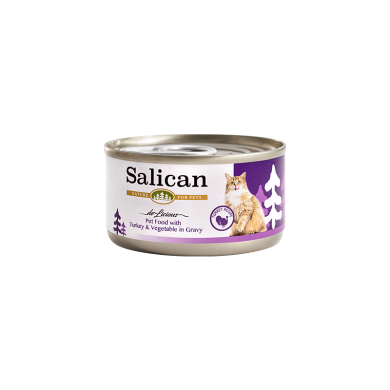 Salican 火雞 蔬菜(肉汁)貓罐頭 Salican 火雞 蔬菜(肉汁)貓罐頭