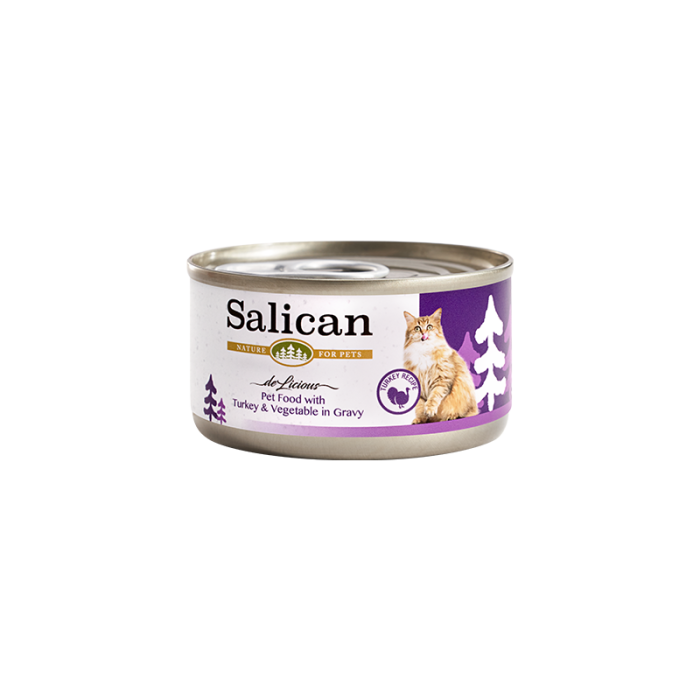 Salican 火雞 蔬菜(肉汁)貓罐頭