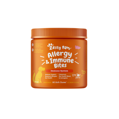 Zesty Paws Allergy & Immune Bites 抗敏免疫咀嚼軟粒 - 三文魚味(犬用) Zesty Paws Allergy & Immune Bites 抗敏免疫咀嚼軟粒 - 三文魚味(犬用)