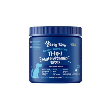 Zesty Paws 11-in-1 Multivitamin Bites 11合1多種維他命咀嚼軟粒 - 雞肉味(高齡犬用) Zesty Paws 11-in-1 Multivitamin Bites 11合1多種維他命咀嚼軟粒 - 雞肉味(高齡犬用)