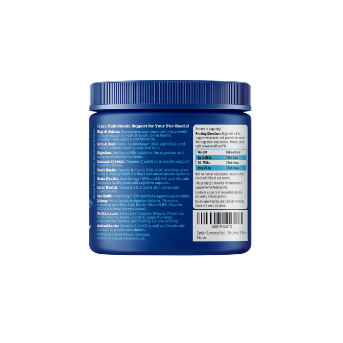 Zesty Paws 11-in-1 Multivitamin Bites 11合1多種維他命咀嚼軟粒 - 雞肉味(高齡犬用) Zesty Paws 11-in-1 Multivitamin Bites 11合1多種維他命咀嚼軟粒 - 雞肉味(高齡犬用)