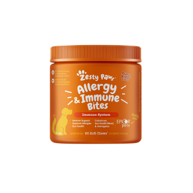Zesty Paws Allergy & Immune Bites 抗敏免疫咀嚼軟粒 - 花生醬味(犬用) Zesty Paws Allergy & Immune Bites 抗敏免疫咀嚼軟粒 - 花生醬味(犬用)