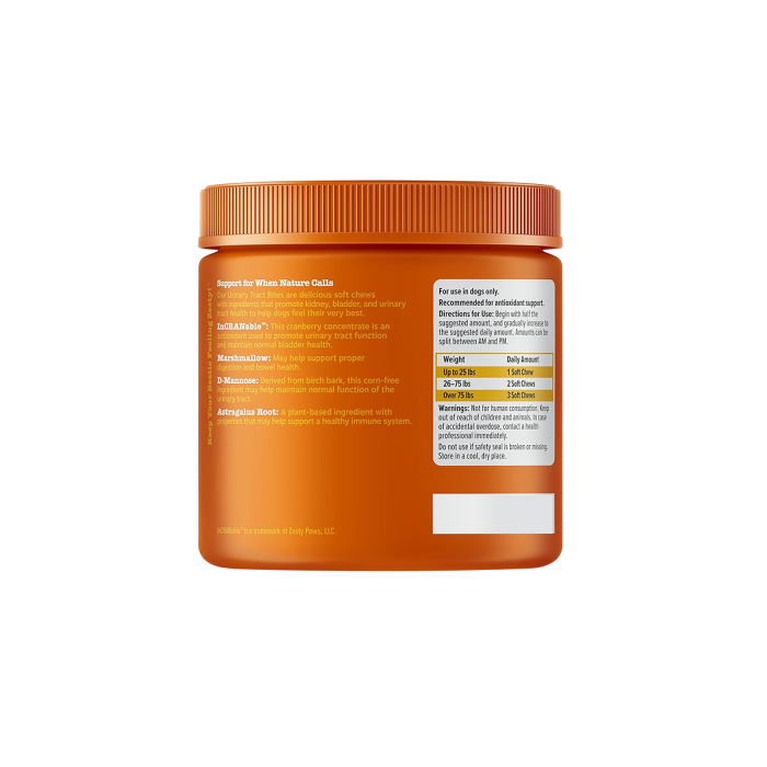 Zesty Paws Urinary Tract Bites 泌尿護理咀嚼軟粒 - 雞肉味(犬用) Zesty Paws Urinary Tract Bites 泌尿護理咀嚼軟粒 - 雞肉味(犬用)
