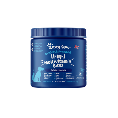 Zesty Paws 11-in-1 Multivitamin Bites 11合1多種維他命咀嚼軟粒 - 牛肉味(高齡犬用) Zesty Paws 11-in-1 Multivitamin Bites 11合1多種維他命咀嚼軟粒 - 牛肉味(高齡犬用)
