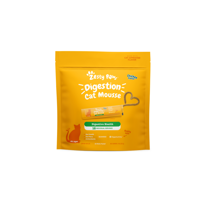 Zesty Paws Digestion Cat Mousse 健康消化慕絲條 - 雞肉味(貓用)