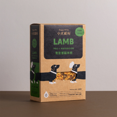 小犬威利 - MEAL 均衡主食系列 - 無穀青豆蕈菇羊肉熟食凍乾 - 200 克 小犬威利 - MEAL 均衡主食系列 - 無穀青豆蕈菇羊肉熟食凍乾 - 200 克