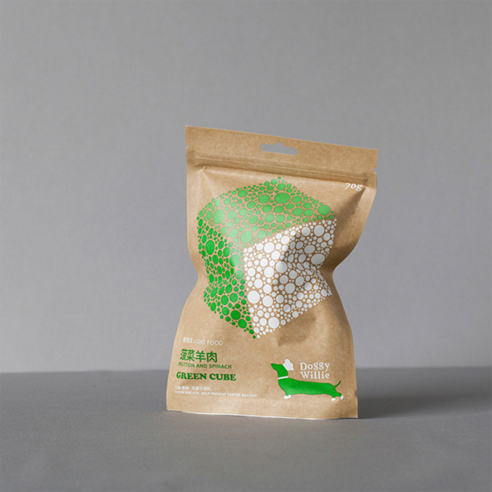 小犬威利 - CUBE 高纖零食系列 - 低卡高纖菠菜羊肉零食 - 70 克