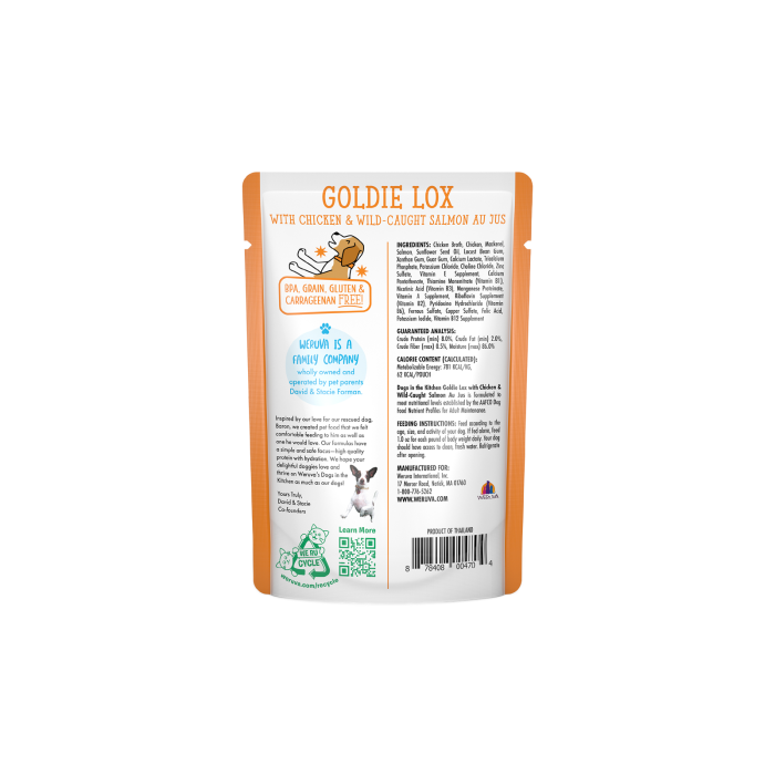 WeRuVa狗狗廚房系列 - 雞湯 雞肉及野生三文魚(袋裝)