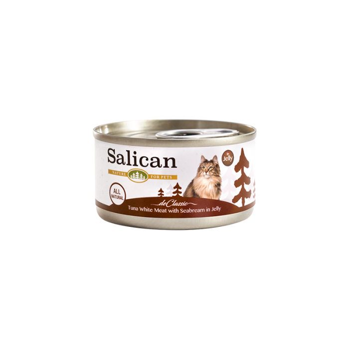 Salican 白肉吞拿魚 鯛魚(啫喱)貓罐頭 Salican 白肉吞拿魚 鯛魚(啫喱)貓罐頭