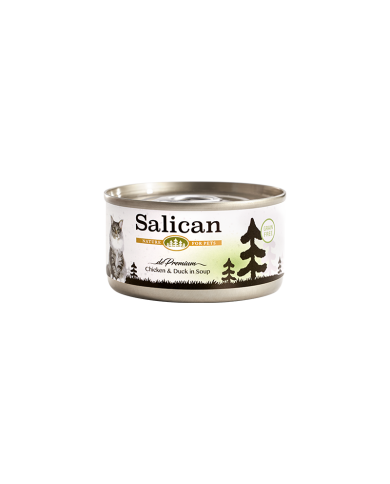 Salican 鮮雞肉 鴨肉配方(清湯)貓罐頭 Salican 鮮雞肉 鴨肉配方(清湯)貓罐頭